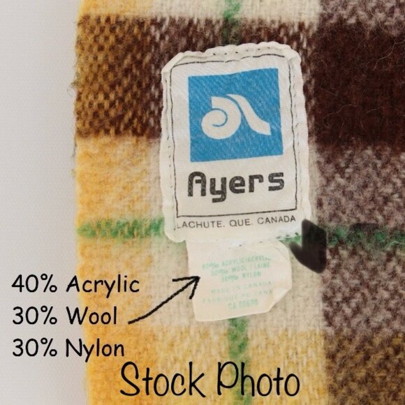 Vintage, Ayers, Plaid, Blanket in great condition - Picture 2 of 5
